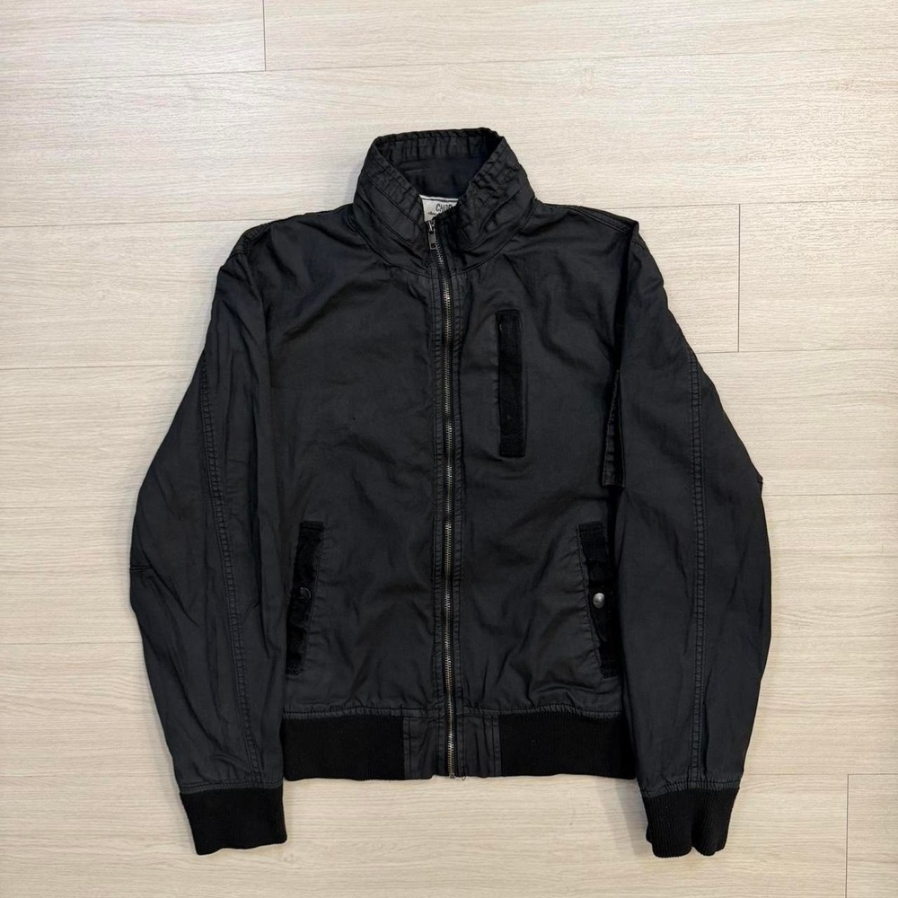 Vintage Chor Black Lightweight 100% Cotton Bomber Jacket Men's Size Large